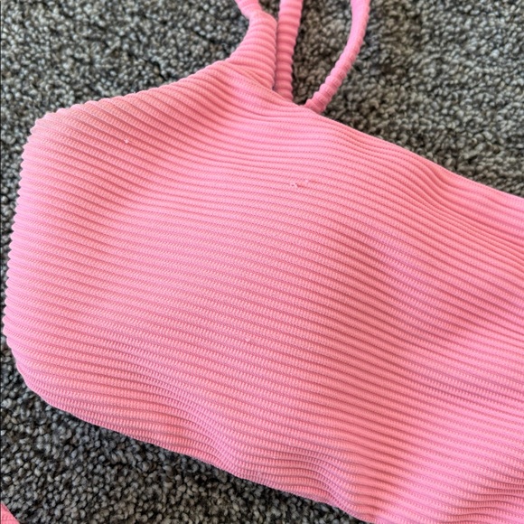 Billabong Pink Ribbed Bikini Set - Picture 2 of 5